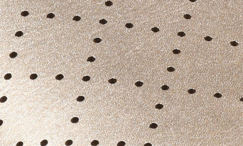 Gaahuu Perforated Slide Sandal In Gold