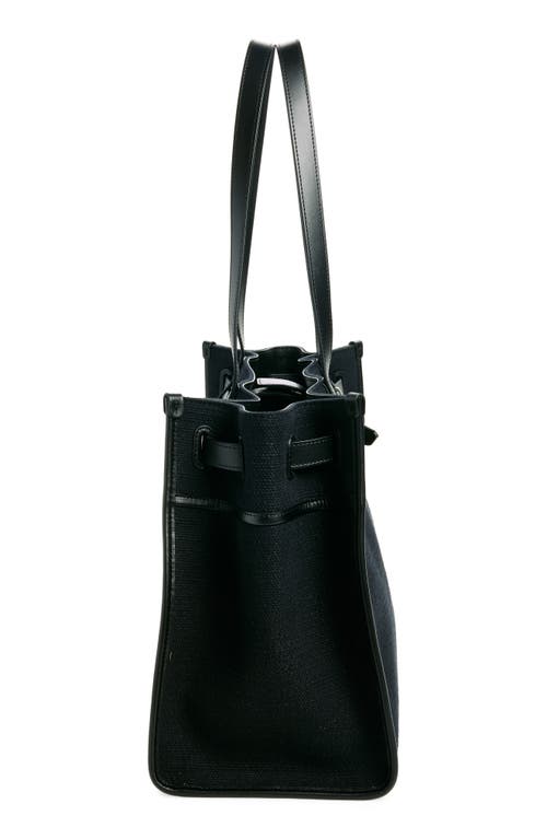 Shop Proenza Schouler Belted Canvas Tote In Black