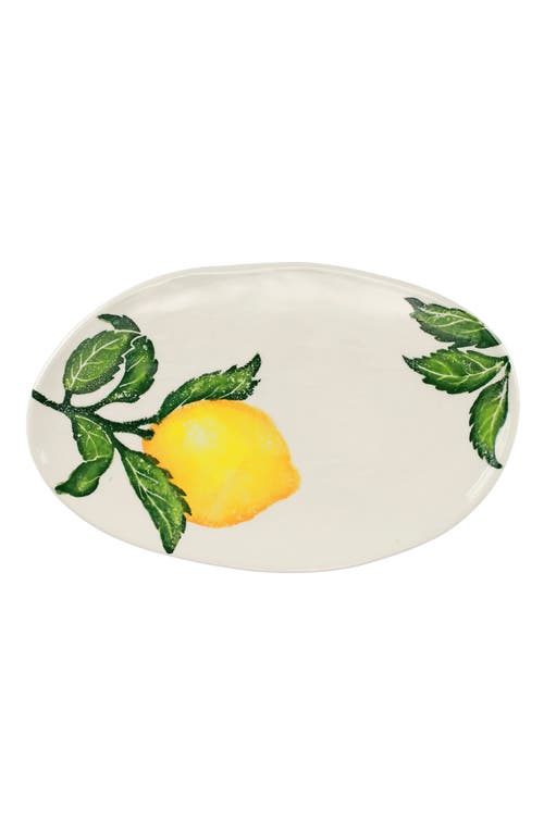 VIETRI Limoni Small Oval Platter in Yellow at Nordstrom, Size One Size Oz
