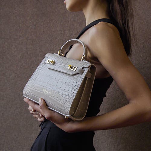 Teddy Blake Kim Croco 9" In Light Grey