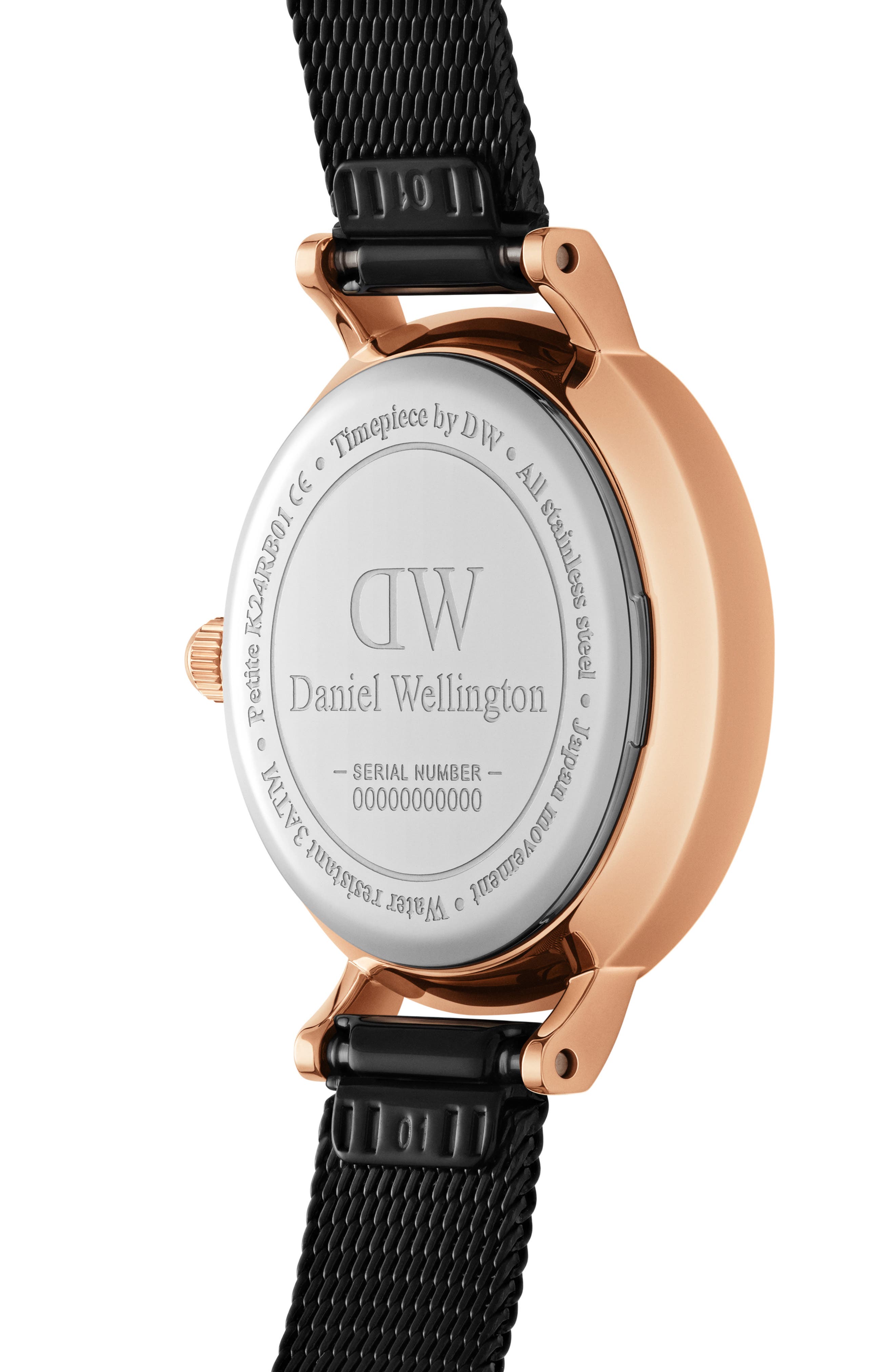 daniel wellington back of watch