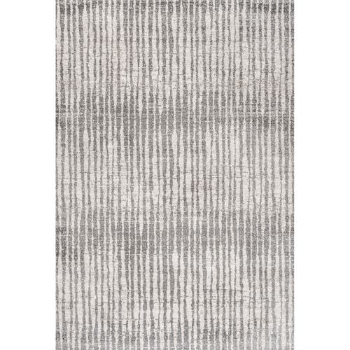 Jonathan Y Skoura Modern Bold Stripe Area Rug In Beige/dark Gray