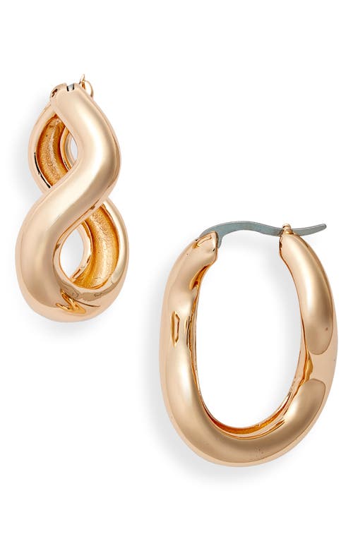 Jenny Bird Gala Twist Hoop Earrings in Gold
