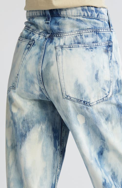 Shop Rag & Bone Logan Bleach Splatter Wide Leg Jeans In Indwaterco