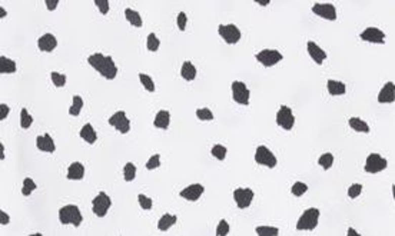 Beachlunchlounge Camila Floral Flutter Sleeve Dress In Spots Blanc