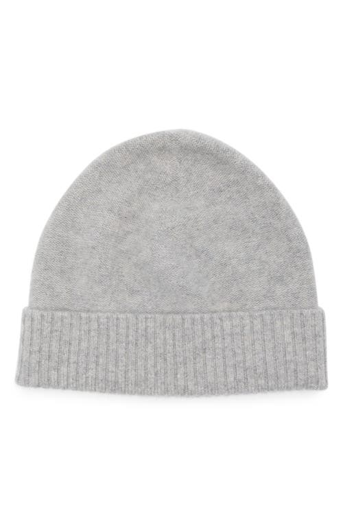 Vince Boiled Cashmere Cuff Beanie In Heather Grey
