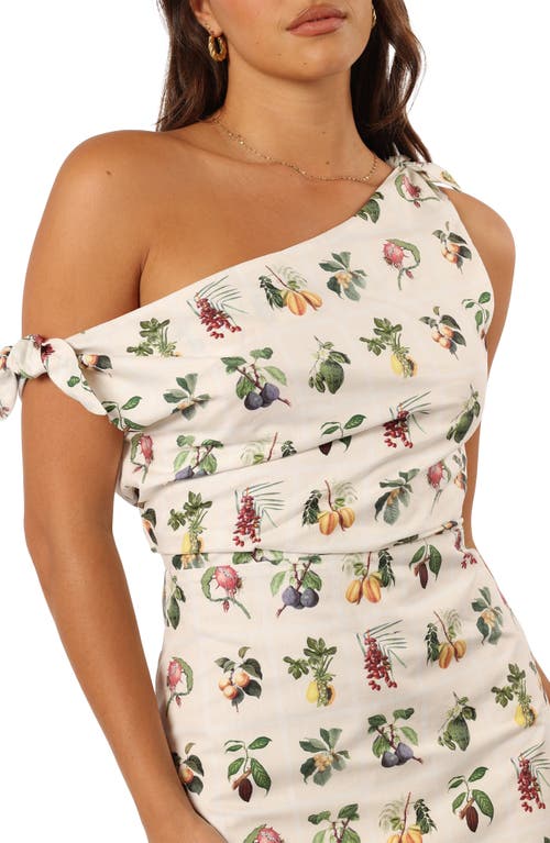 Petal And Pup Petal & Pup Mariella Asymmetric Tie Strap Minidress In White