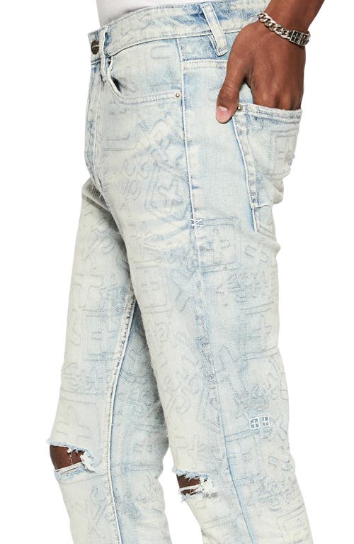 KSUBI KSUBI VAN WINKLE STENCIL LEGACY RIPPED SKINNY JEANS