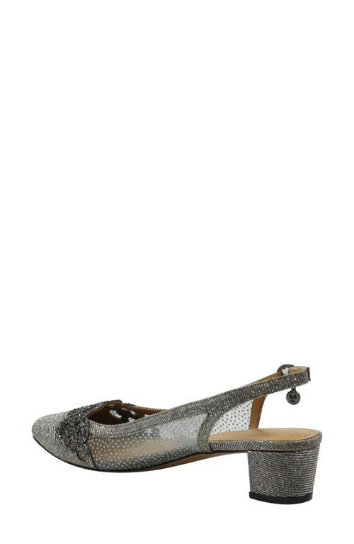 J. RENEÉ J. RENEÉ FALEECE CRYSTAL EMBELLISHED SLINGBACK PUMP 