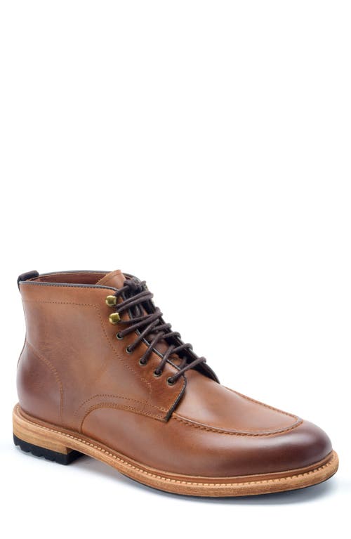 Trench Lace-Up Boot in Cognac