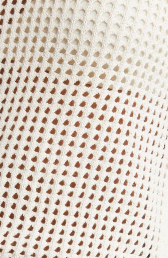 Shop Bp. Boxy Mesh Stitch Sweater In Ivory Dove