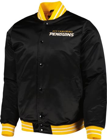 Vintage Black Pittsburgh Penguins Leather Jacket - Maker of Jacket
