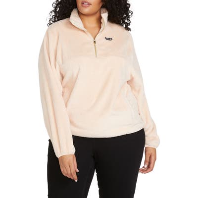 Plus Size Volcom Pheelin Phuzzy Pullover, Pink