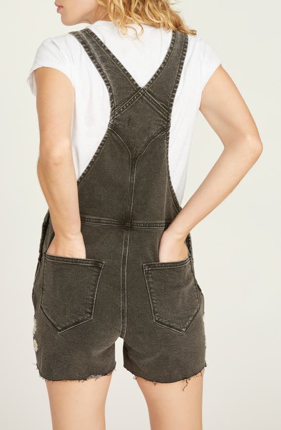 Shop Driftwood Daisy Daydream Embroidered Overalls In Black