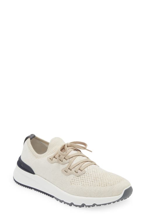 Brunello Cucinelli Mélange Knit Runner Sneaker at Nordstrom,