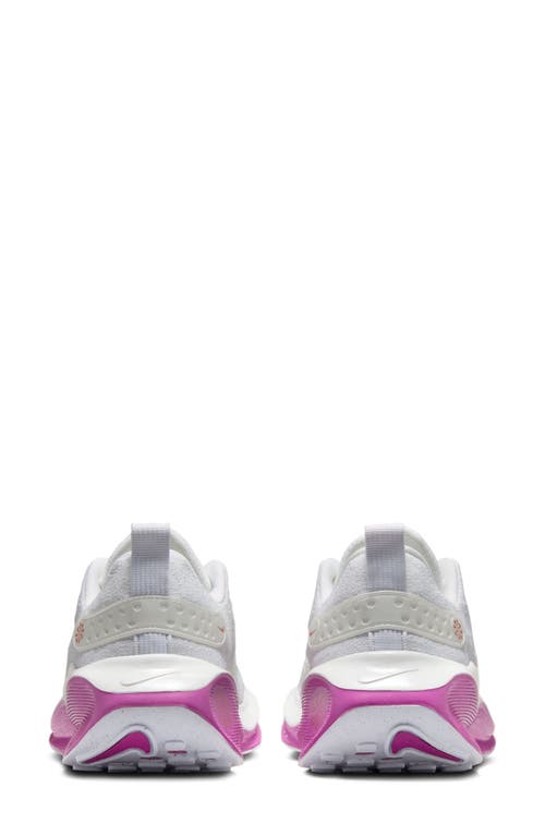 Shop Nike Infinityrn 4 Running Shoe In White/bronze/fuchsia