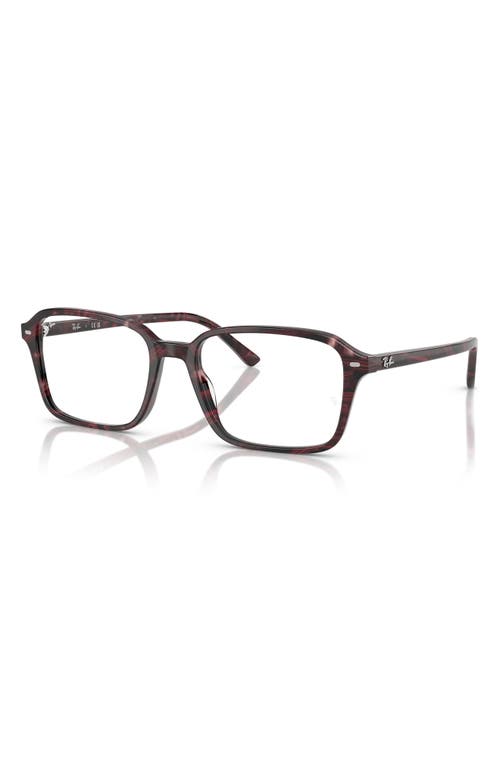 Ray Ban Ray-ban 56mm Square Optical Glasses In Violet
