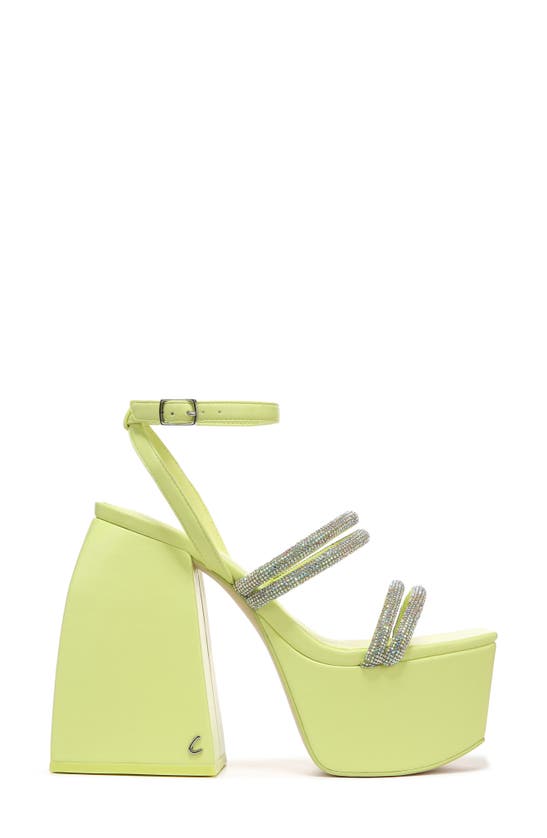 Shop Circus By Sam Edelman Circus Ny By Sam Edelman Mila Jewel Ankle Strap Platform Sandal In Sunny Lime