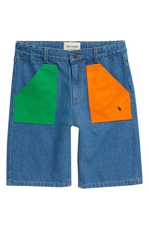 Kids' Contrast Pocket Denim Bermuda Shorts (Toddler, Little Kid & Big Kid)