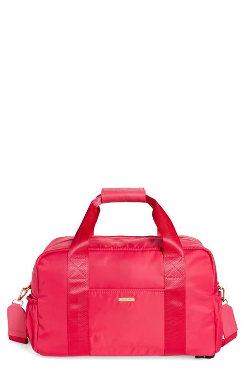 Mali + Lili Remy Recycled Nylon Convertible Duffle Bag in Hot Pink