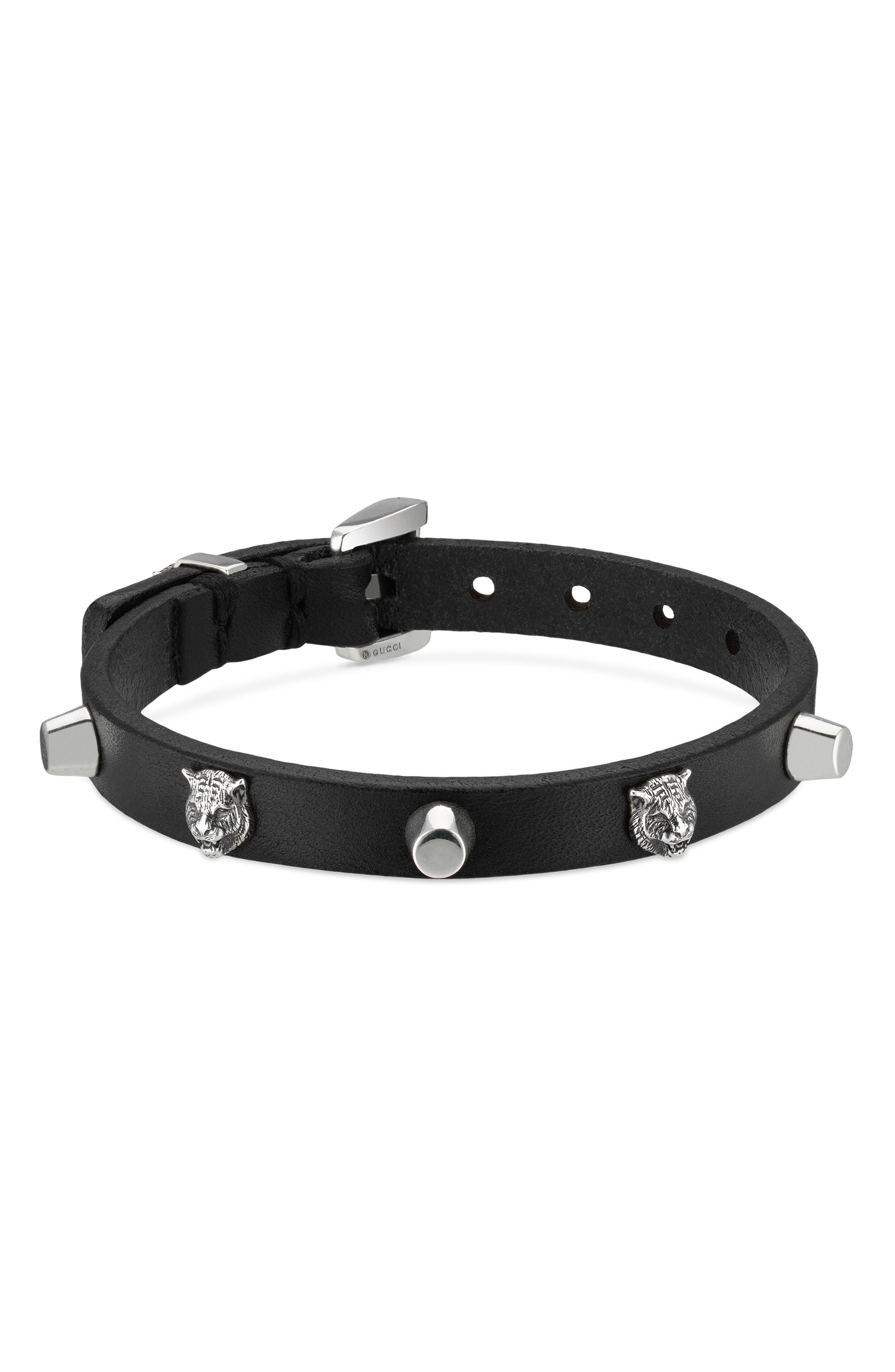 gucci feline head bracelet