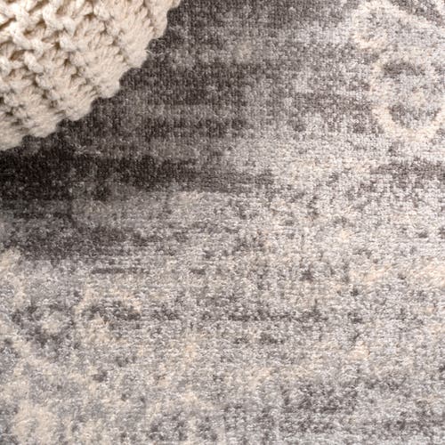 Jonathan Y Minori Filigree Medallion Area Rug In Light Gray/cream