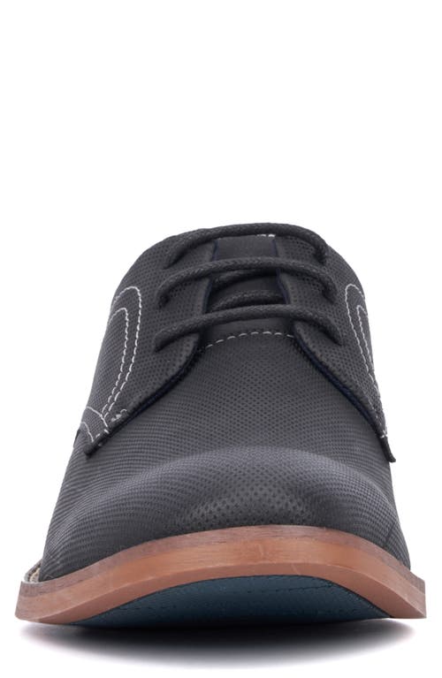 Reserve Footwear Textured Plain Toe Derby In Black