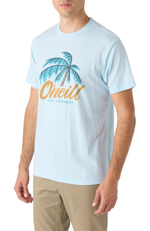 Shop O'neill Tilt Surf Cotton Graphic T-shirt In Sky Blue Heather