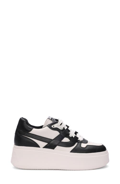 Shop Ash Match Platform Sneaker In White/black