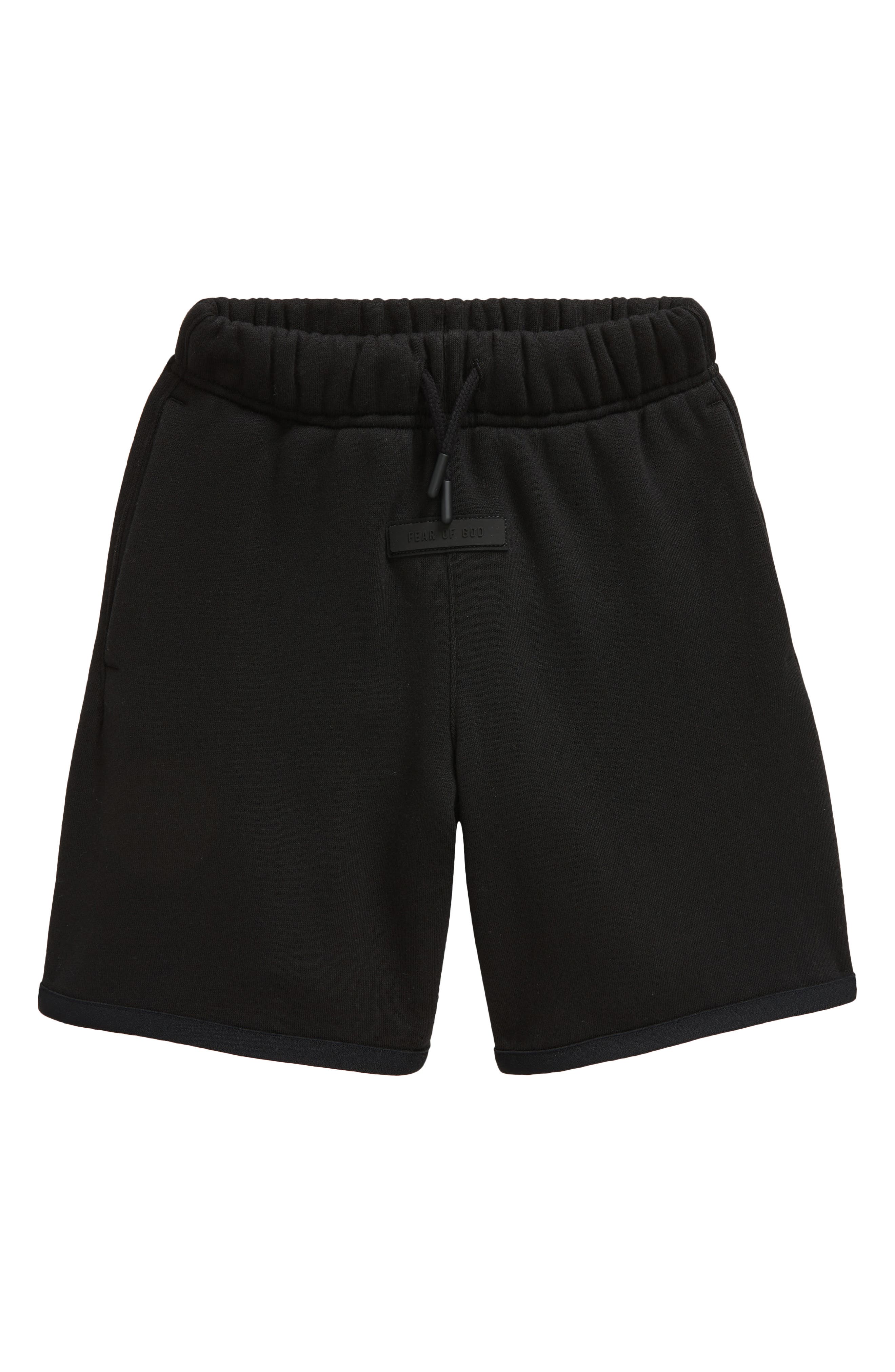 BOSS Kidswear logo-print cotton-blend track shorts - Black