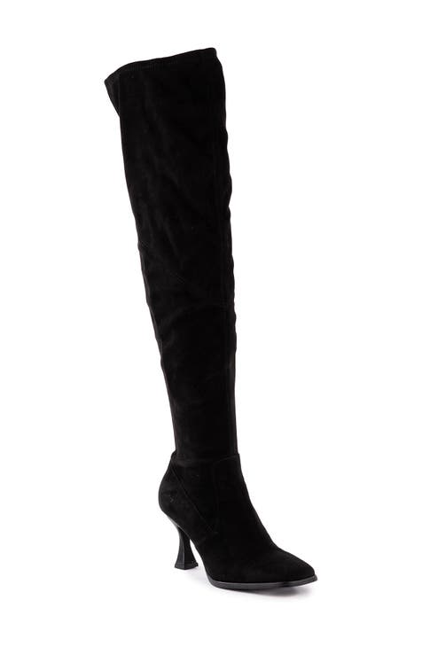 Nordstrom black over hot sale the knee boots