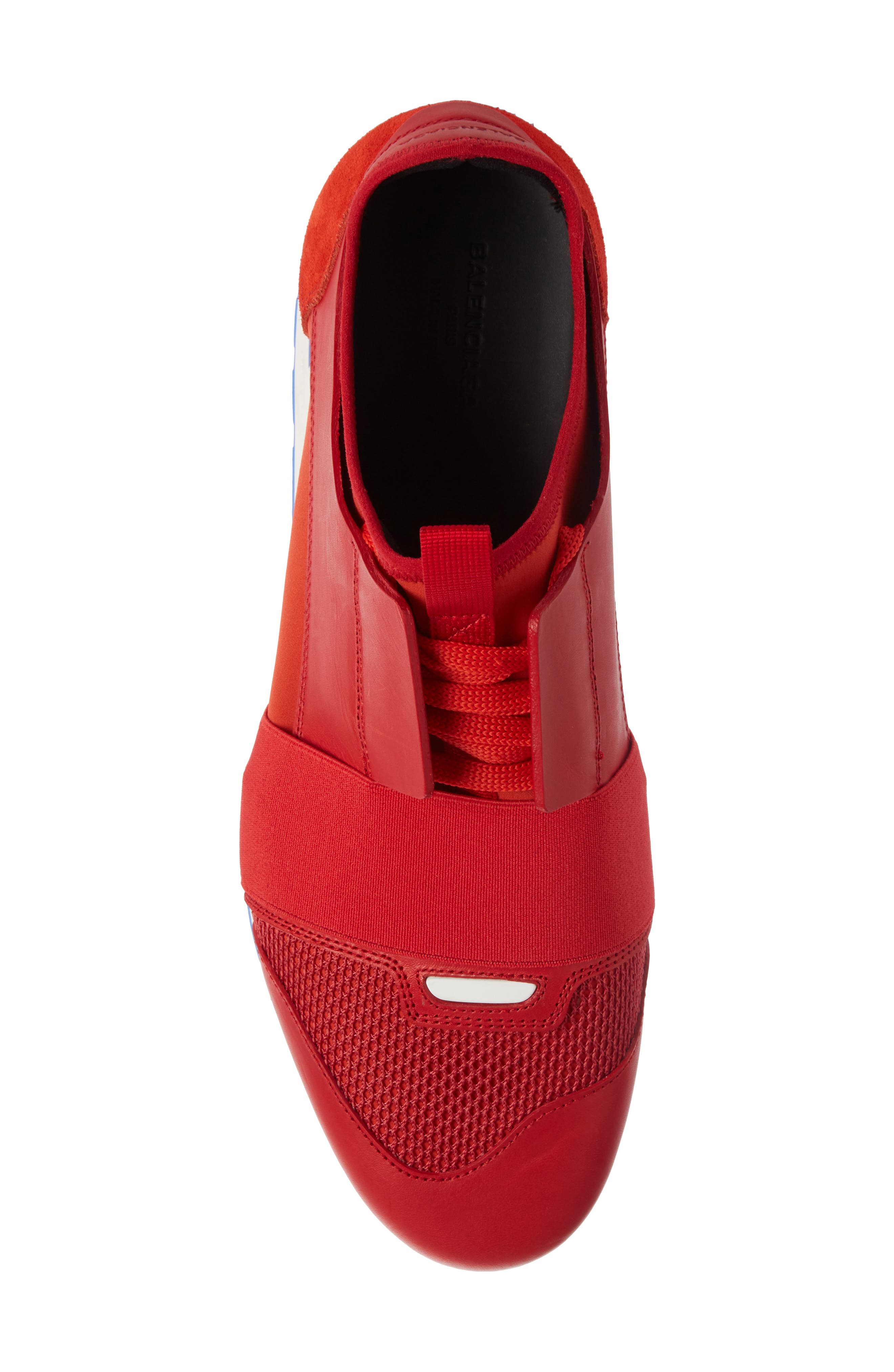 balenciaga silver race runner