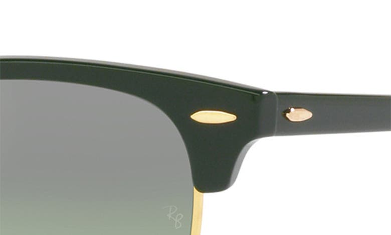 Ray Ban 55mm Square Clubmaster In Green