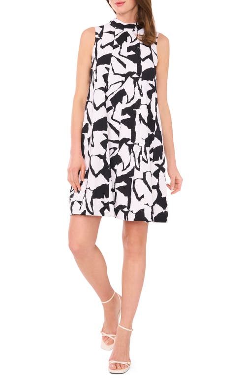 halogen(r) High Neck Trapeze Dress Bright White at Nordstrom,