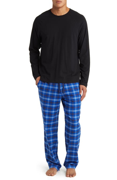UGG(r) Steiner Pajamas in Black /Azul Check