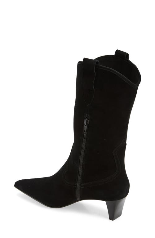 Shop Jeffrey Campbell Mulhall Western Boot In Black Suede