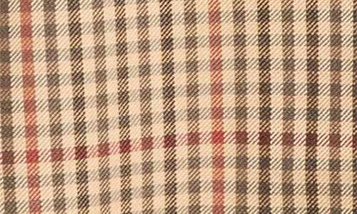 Dries Van Noten Blink Gingham Crystal Fringe Wool Blazer In Rust