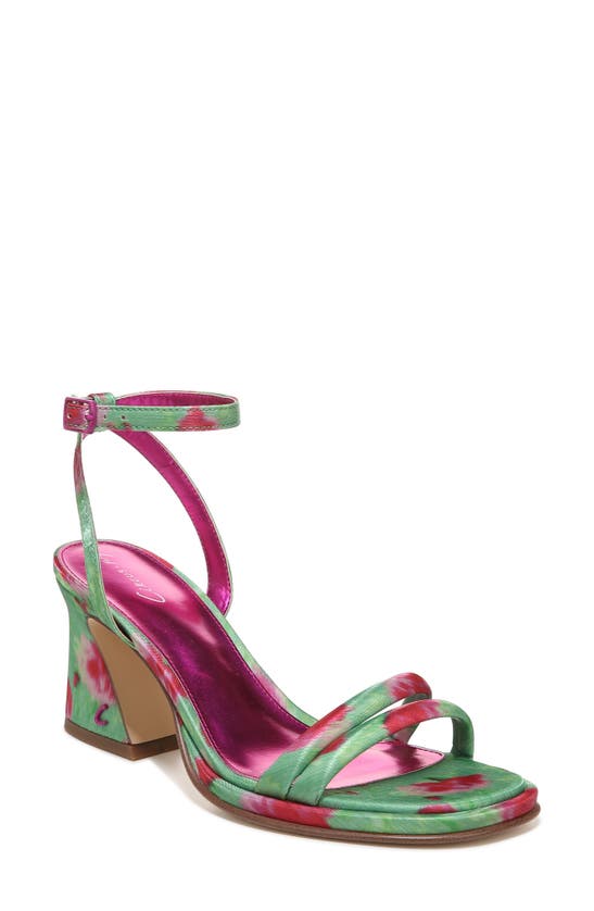Circus By Sam Edelman Hartlie Ankle Strap Sandal In Green Pink Multi