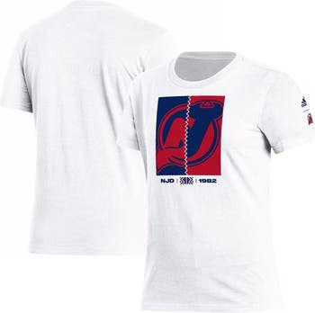 Women's adidas White New Jersey Devils Reverse Retro 2.0 Playmaker T-Shirt