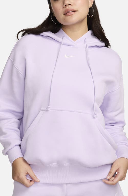 Nike Sportswear Phoenix Oversize Fleece Hoodie In Violet Mist/sail