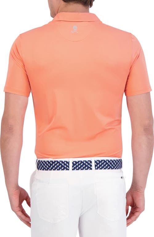 Shop Robert Graham Axelsen Solid Performance Golf Polo In Coral