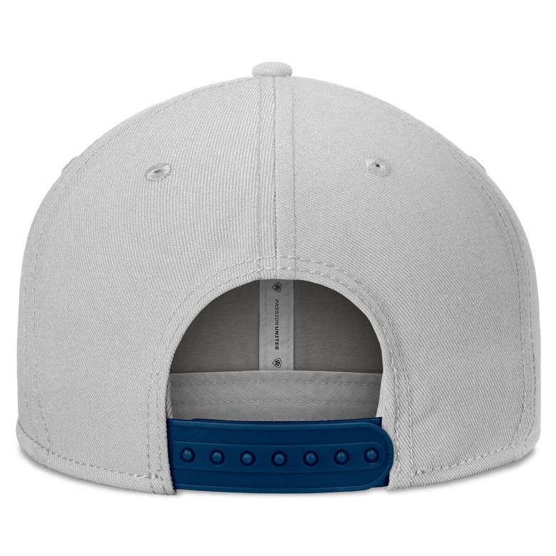 Shop Top Of The World Gray Michigan Wolverines Hudson Snapback Hat