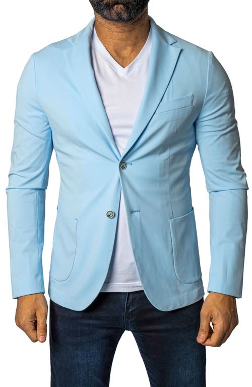 Maceoo Nigelle Stretch Jacket & Removable Hooded Bib In Blue
