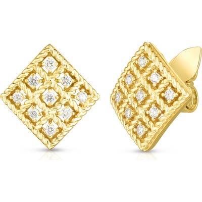 Roberto Coin Byzantine Barocco Diamond Earrings