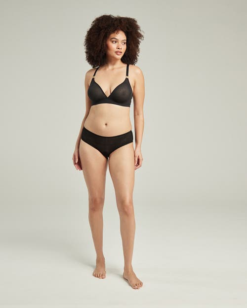 Nudea The Sheer Deco Hipster Brief In Black