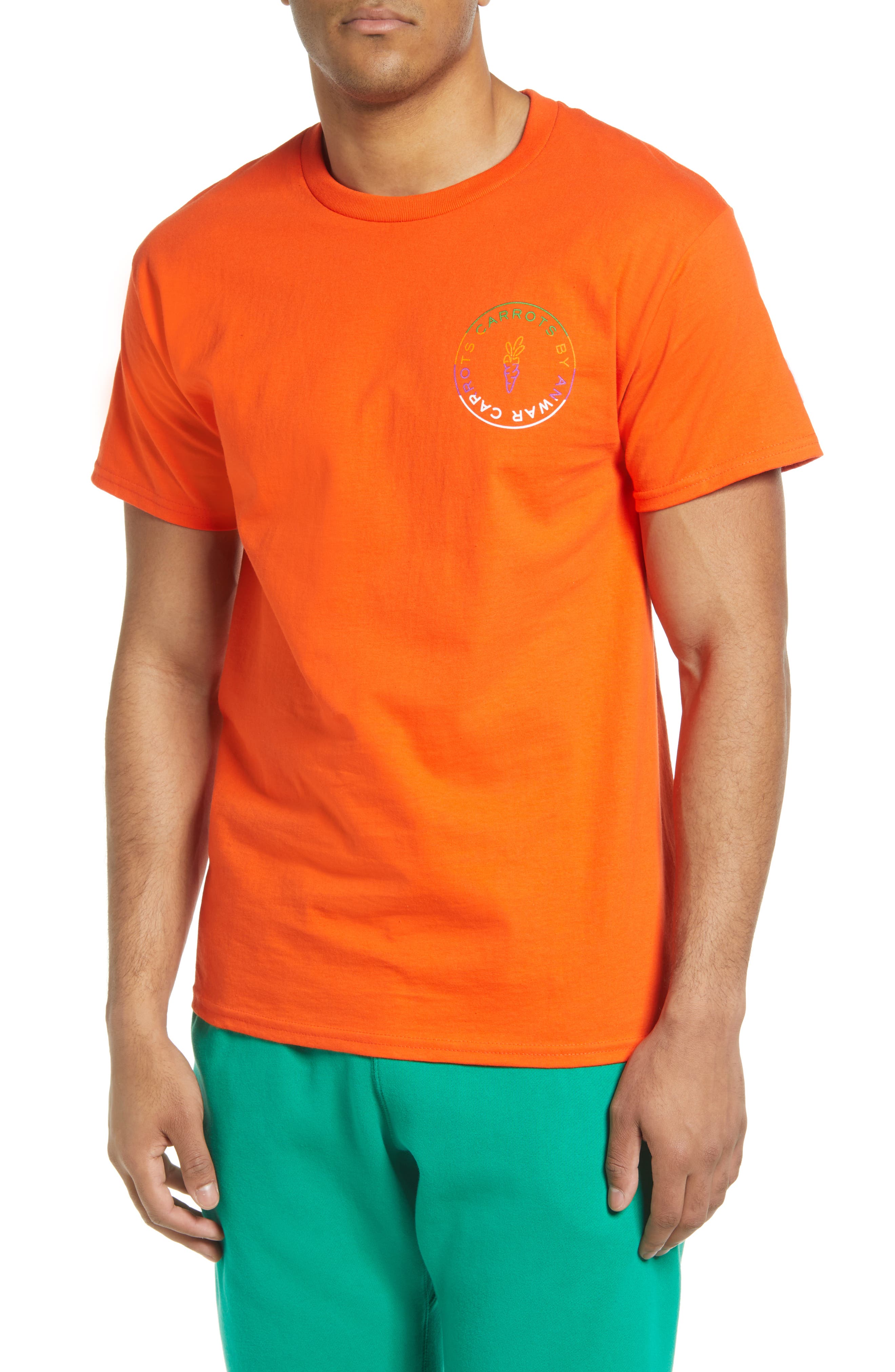 orange graphic tee in store