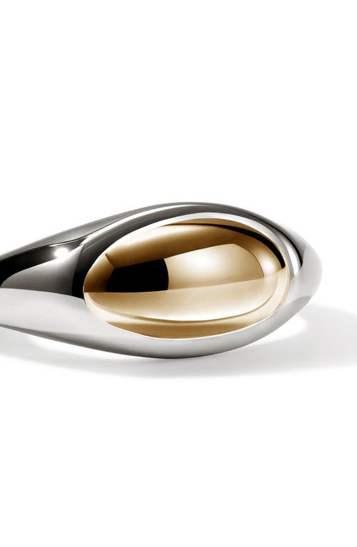 John Hardy Pebble Ring, Sterling Silver, Gold In Silver
