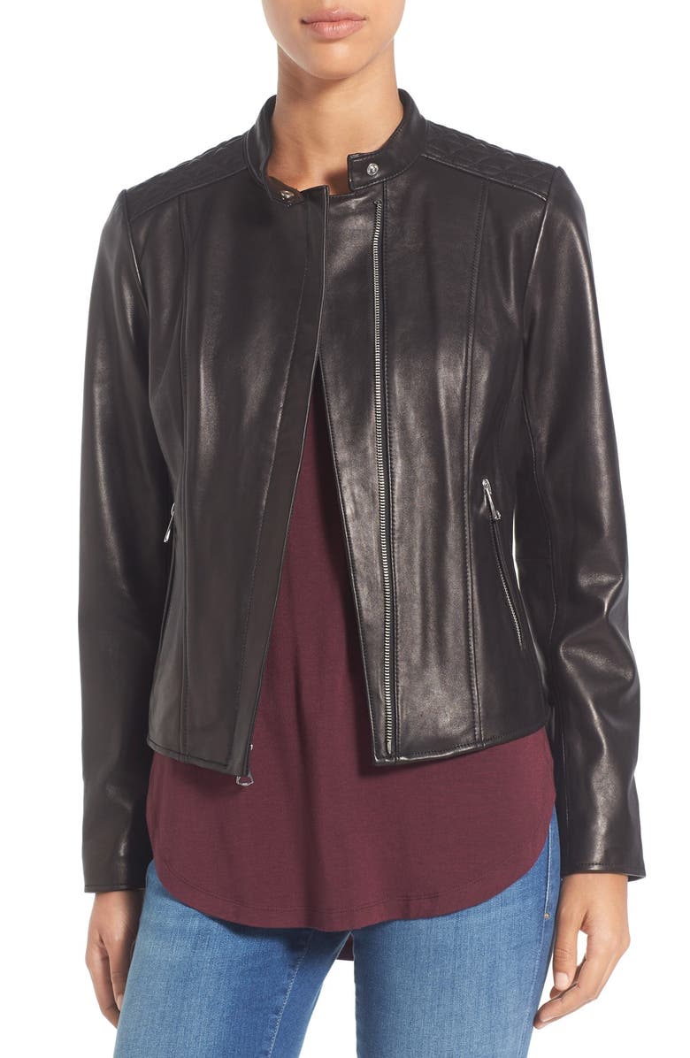 Marc New York by Andrew Marc 'Liv' Lambskin Leather Jacket | Nordstrom
