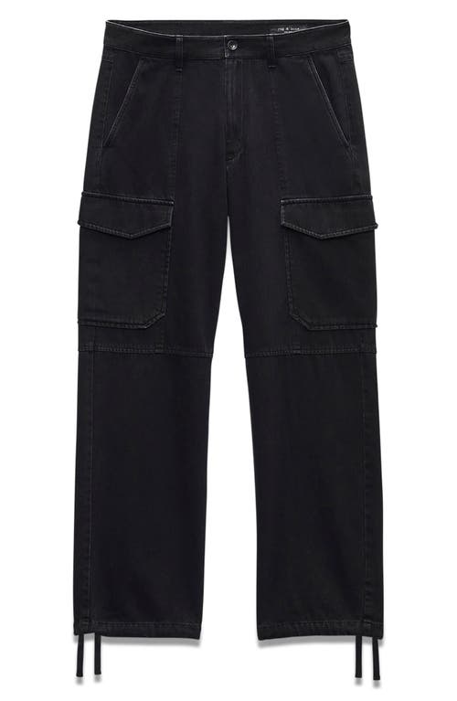 Shop Rag & Bone Fit 4 Loose Fit Cargo Jeans In Black