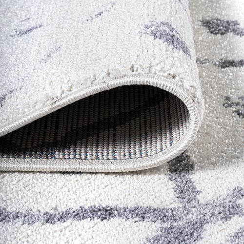 Jonathan Y Juba Moroccan Geometric Diamond Area Rug In Ivory/gray